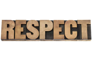 木活字塊在白色背景上拼出 RESPECT — 圖像 GIF 壁紙
