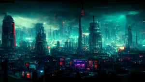 暗色城市背景