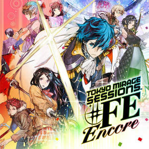 來自《東京幻影會話 FE Encore》的動漫角色，以動態姿勢和發光效果呈現。 — 日式波浪 壁紙