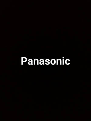 黑色背景，白色Panasonic文字居中。