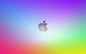 Apple標誌在彩色漸變背景上