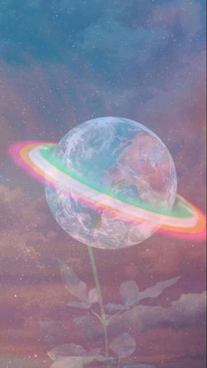 柔美土星少女星際風