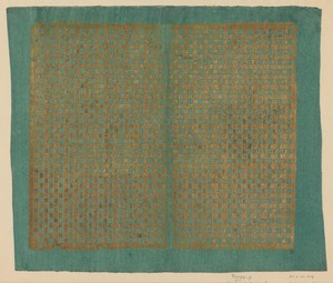 Paul Reimund 創作的棋盤圖案葉片，創作於 1783 至 1815 年，材質包括金箔、紙張、塗料（塗層）及浮雕印刷。下載此藝術作品作為高解析度
