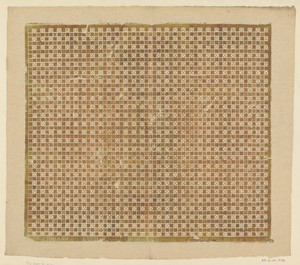 棋盤圖案葉片，由 Johann Lechner 創作，創作年份為 1790 至 1839 年，材質包括金箔、紙張及浮雕印刷。下載此藝術作品作為高解像度 wallpaper