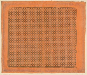 棋盤圖案葉片，由Johann Lechner創作，創作年份1790至1839年，材質包括金箔、紙張、油漆（塗層）及浮雕印刷。將此藝術品下載為高解像度