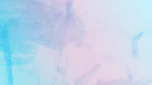 抽象水彩藝術品，混合咗藍色同粉紅色調，仲見到明顯嘅筆觸。
