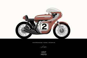 1970年Daytona 200的復古本田CB750賽車電單車，數字2。