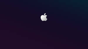 深色漸變背景上的Apple標誌 — 紫色 壁紙