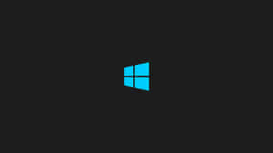 黑色背景上的藍色Windows標誌