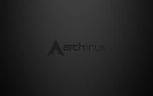 深灰色漸變背景上的Arch Linux標誌 — Cia標誌 壁紙