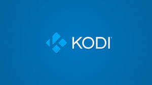 藍色背景上的 Kodi 媒體播放器標誌