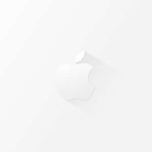 Apple標誌在淺色背景上帶柔和陰影