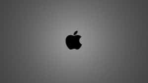 灰色漸變背景上的黑色Apple標誌