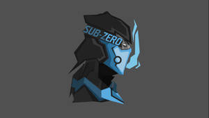 來自真人快打的 Sub-Zero 角色風格化數位藝術 — 極簡美學 壁紙
