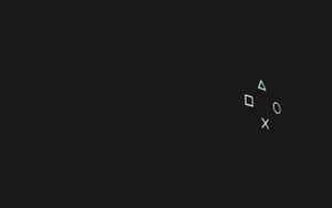 PlayStation控制器符號在黑色背景上柔和發光。 — PlayStation GIF 壁紙