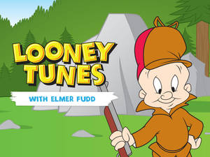 卡通角色在森林中拿著步槍，帶有Looney Tunes標題。
