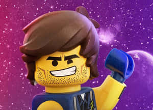 在太空中戴著拳擊手套微笑的LEGO角色