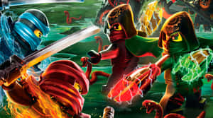 LEGO Ninjago 忍者用元素力量喺有蛇嘅沼澤中戰鬥。