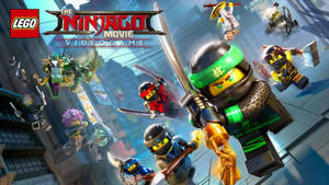 LEGO Ninjago 忍者們在充滿活力的城市景觀中拔出武器戰鬥。