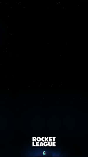 Rocket League標誌在星空夜空背景下，帶有發光圓圈。 — 極簡美學 壁紙