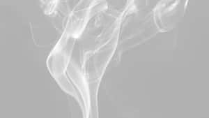 在中性背景上，以柔和的灰色和白色色調呈現俏皮的煙霧漩渦。 — 煙霧動畫 壁紙