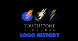 Touchstone Pictures標誌歷史圖形，藍色球體上帶有火焰條紋。