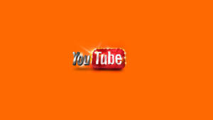 橙色背景上帶有火花的 YouTube 標誌