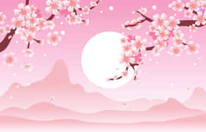 櫻花背景 — MacBook Air M3 壁紙