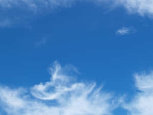明亮的藍天，飄著柔軟的白雲 — 藍天 壁紙