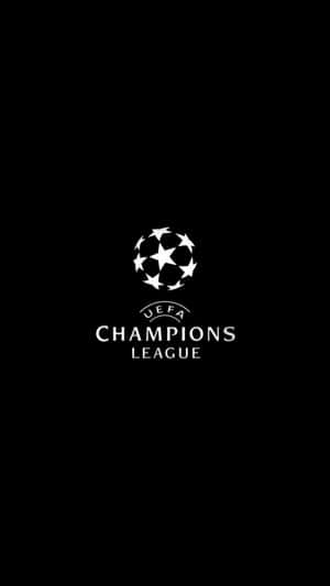 黑色背景上的UEFA Champions League標誌