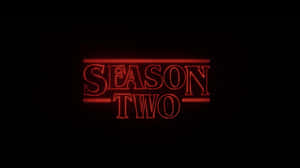 紅色霓虹燈牌在黑色背景上顯示Season Two。