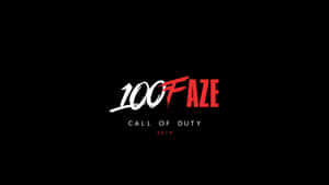 黑色背景上的100FAZE Call of Duty 2019標誌