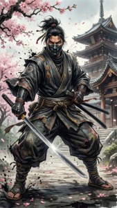 《要塞英雄》嘅Drift化身武士，配上櫻花意境。