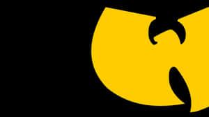 黑色背景上的黃色Wu-Tang Clan標誌