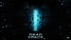 太空中發光的藍色科幻機械，帶有 Dead Space 2 標題。