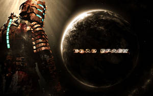 一個太空服人物站在一個黑暗星球前，帶有「Dead Space」標題文字。