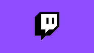 紫色背景上的 Twitch 標誌圖標