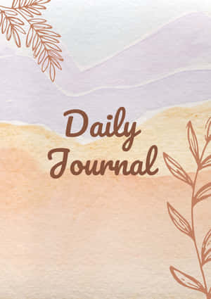 水彩背景和樹枝葉片的 Daily Journal 封面 — 火影忍者海報 壁紙