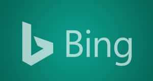 Bing 標誌在青綠色漸變背景上