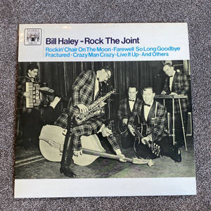 Bill Haley and his Comets 穿著格紋西裝在舞台上現場表演。