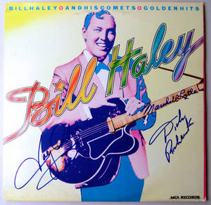 Bill Haley and His Comets 的簽名復古專輯封面，帶有彩色流行藝術設計。