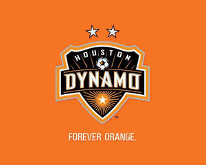 侯斯頓戴拿模足球隊標誌在橙色背景上，附有標語 forever orange — 足球 壁紙