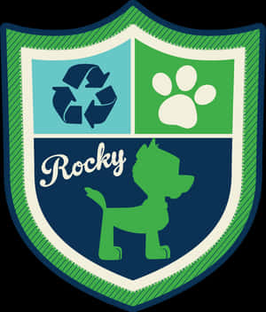 汪汪隊立大功 Rocky 護徽 PNG - 汪汪隊立大功 Zuma 護徽 PNG，透明背景 PNG