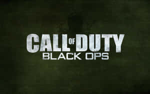 Call of Duty Black Ops 遊戲標誌，綠色背景上有士兵剪影。