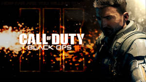 士兵身穿戰鬥裝備，身處熾熱爆炸中，帶有 Call of Duty Black Ops III 標題。