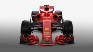 紅色法拉利F1賽車正面照 攝影棚拍攝