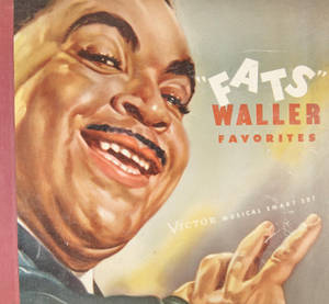 Fats Waller 微笑著舉起手的復古專輯封面。