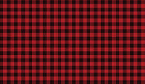紅黑 Buffalo Check 格子圖案壁紙 — 紅黑 壁紙