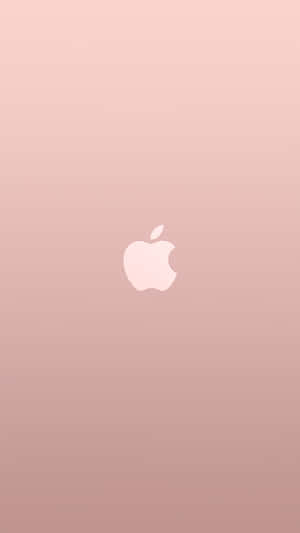 玫瑰金漸變背景，中央有Apple標誌