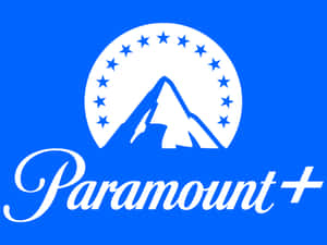 Paramount+ 串流服務標誌，藍色背景上有山脈和星星
